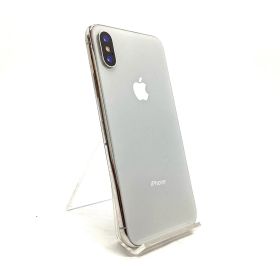 【全額返金保証】【最速発送】 iPhone X 64GB シルバー docomo 白ロム 動作確認済 73%