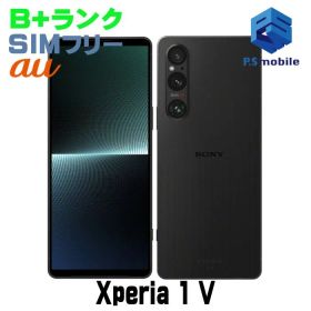 【中古】SOG10 Xperia 1 V【美品 利用制限○】 SIMフリー ブラック au エーユー エクスペリア ソニー・エリクソン D152302-スマートホン スマートフォン スマホ 携帯電話 白ロム 本体 格安