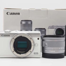 キャノン Canon EOS M100 24.2MP Digital Camera 15-45mm Lens White 元箱 [新品同様] #Z5887A