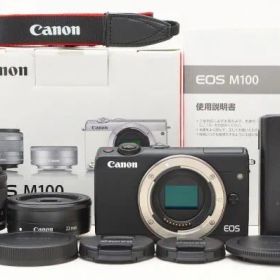☆極上美品☆ Canon キャノン EOS M100 ダブルレンズキット 元箱 付属品 ♯25061502