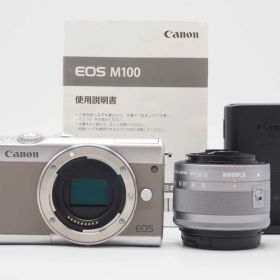 キャノン Canon EOS M100 24.2MP Digital Camera 15-45mm Lens Grey [美品] #Z5847A