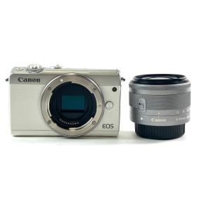 キヤノン Canon EOS M100 EF-M 15-45 IS STM レンズキット ホワイト デジタル ミラーレス 一眼カメラ 【中古】
