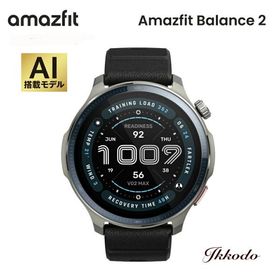 アマズフィット Amazfit バランス2 Balance 2 スマートウォッチ 音声操作 ゴルフ機能 GPS内蔵 オフラインマップ 心拍 睡眠 健康管理 AI 運動管理 SP170076-C01