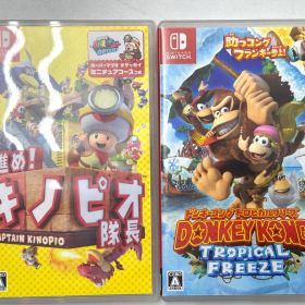 計2点 ソフト 進め！キノピオ隊長 ドンキーコング トロピカルフリーズ Nintendo Switch【★n-38】
