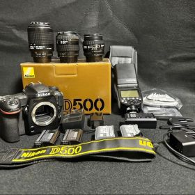 【豪華セット】Nikon D500＋レンズ3本＋ストロボ＋バッテリー4個付
