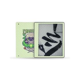 MightySkins Carbon Fiber Skin Compatible with Kindle Scribe (2022) Full Wrap - Skull and Joints | Textured Carbon Fiber Finish | Easy to A_並行輸入