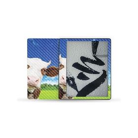 MightySkins Carbon Fiber Skin Compatible with Kindle Scribe (2022) Full Wrap - Cow Face | Protective Textured Carbon Fiber Finish | Easy t_並行輸入