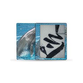 MightySkins Carbon Fiber Skin Compatible with Kindle Scribe (2022) Full Wrap - Dolphin Greeting | Textured Carbon Fiber Finish | Easy to A_並行輸入