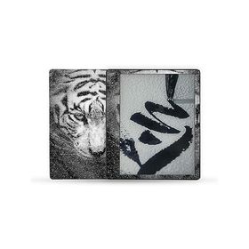 MightySkins Glossy Glitter Skin Compatible with Kindle Scribe (2022) Full Wrap - Mono Tiger | Protective High-Gloss Glitter Finish | Easy _並行輸入