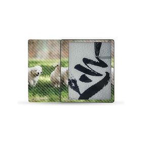 MightySkins Carbon Fiber Skin Compatible with Kindle Scribe (2022) Full Wrap - Puppy Pack | Protective Textured Carbon Fiber Finish | Easy_並行輸入