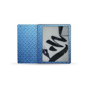 MightySkins Carbon Fiber Skin Compatible with Kindle Scribe (2022) Full Wrap - Blue Gridiron | Protective Textured Carbon Fiber Finish | E_並行輸入