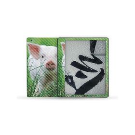 MightySkins Carbon Fiber Skin Compatible with Kindle Scribe (2022) Full Wrap - Piglet | Protective Textured Carbon Fiber Finish | Easy to _並行輸入
