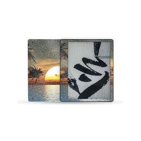 MightySkins Glossy Glitter Skin Compatible with Kindle Scribe (2022) Full Wrap - Tropical Sunset | Protective High-Gloss Glitter Finish | _並行輸入