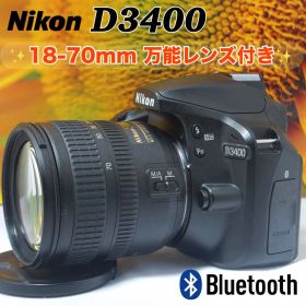 美品 Nikon D3400 スマホ転送 Bluetooth搭載 一眼レフカメラ