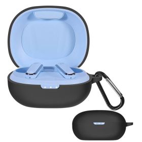 【在庫処分】Soundcore Life P3 ケースシリコン製 Anker 全面保護 落下防止 For キズ防止 耐衝撃 装着充電可能 YAODLE 軽量小型 カラビナ付き(ブラック)