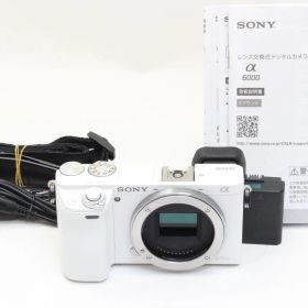 AA (極上美品) SONY ソニー α6000 ボディ ホワイト ショット数2238回 初期不良返品無料 2-122