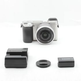 【美品】SONY ソニー α6000 パワーズームレンズキット シルバー ILCE-6000L S JS129-00710