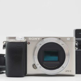 ソニー Sony a6000 ILCE-6000 24.3MP Digital Camera Silver Body 6076 Shots [美品] #Z5916A
