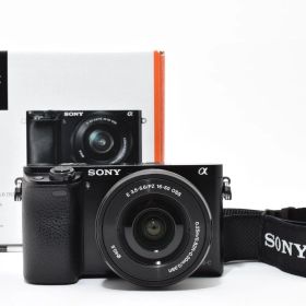 ★極上★ ソニー SONY α6000パワーズームレンズキット ILCE-6000L B ブラック 《ショット数9477回・元箱付！》★完動品★ #05P96A601062
