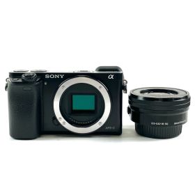 ソニー SONY α6000 パワーズームレンズキット ILCE-6000L B ブラック デジタル ミラーレス 一眼カメラ 【中古】