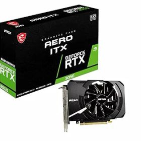 【中古】MSI GeForce RTX 3050 AERO ITX 8G OC グラフィックスボード VD7990