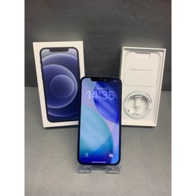 アイフォーン(iPhone)の訳あり 国内版 SIMフリー iPhone12 128GB ブラック色(スマートフォン本体)