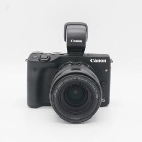 【中古】(キヤノン) Canon EOS M3/EF-M18-55 IS STM EVFキツト ブラツク