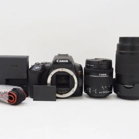 L151748)美品 CANON EOS Kiss X10 EF-S18-55mm + EF-S55-250mm ダブルレンズキット