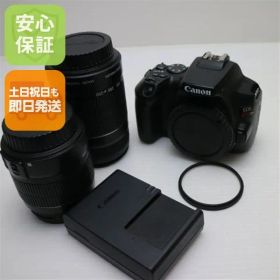 超美品 EOS Kiss X10 ダブルズームキット ブラック 即日発送 Canon デジタル一眼カメラ デジタルカメラ 土日祝発送OK 02000
