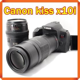 Canon EOS kiss x10i 一眼レフカメラ ダブルレンズセット