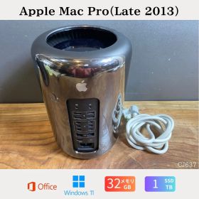 ［美品］Apple Mac Pro（Late 2013）/ Xeon E5 / メモリ64GB / SSD 1TB / AMD FirePro D700 / Windows / Office 2021 / CJ638