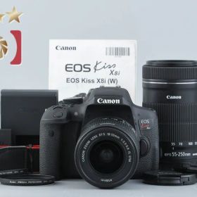 【中古】Canon キヤノン EOS Kiss X8i ダブルズームキット シャッター回数僅少