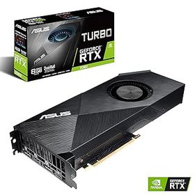 【中古】ASUS NVIDIA Turbo RTX 2080 8GB GDDR6 HDMI/2DisplayPort/USB Type-C PCI-Express ビデオカード