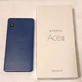 SONY Xperia AceIII SOG08 ブルー 箱付き