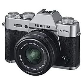 【中古】（非常に良い）FUJIFILM ミラーレス一眼カメラ X-T30XCレンズキット シルバー X-T30LK-1545-S