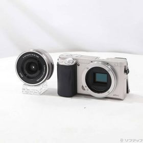 〔中古〕SONY(ソニー) α6000 パワーズームレンズキット シルバー ILCE-6000L〔368-ud〕