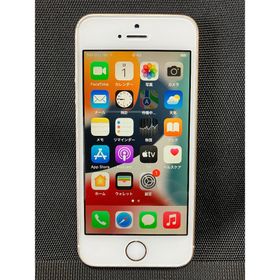 アイフォーン(iPhone)のiPhoneSE(第1世代) バッテリー100%128GBSIMフリー ゴールド(スマートフォン本体)