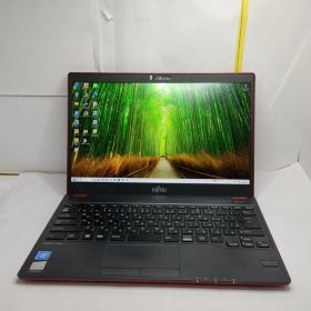 軽量&薄型 富士通LIFEBOOKスタイリッシュ赤ノートパソコンカメラ付