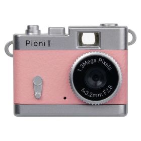 トイカメラ クラシックカメラ風 Pieni II ピエニ2 DSC-PIENI2 Kenko ケンコートキナー 静止画 動画撮影 音声録音 USB充電式 かわいい 超小型 ピーチ DSC-PIENI2-PH ◆宅 【楽天ロジ発送】