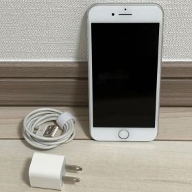 【美品】iPhone8 64GB シルバー 動作確認済み 純正ケーブル付き