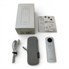 ● リコー RICOH デジタルカメラ THETA m15 ホワイト 360°全天球イメージ撮影デバイス 1100-3573