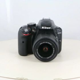 【中古】 (ニコン) Nikon D3300 18-55VR2 レンズキット ブラック【中古カメラ デジタル一眼】 ランク：B