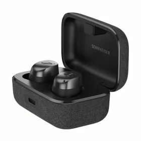 ゼンハイザー Sennheiser ワイヤレスイヤホン MOMENTUM True Wireless 4 ブラックグラファイト 高性能ドライバー 30時間再生 ハイブリッドアダプティブノイズキャンセリング 外音取り込み機能 bluetooth 5.4