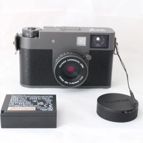 ☆新品級・200 SHOTS☆ フジフイルム FUJIFILM コンパクトデジタルカメラ X-half チャコールシルバー F X-HF1-CS JP #R393