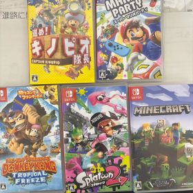 キノピオ隊長、スーパーマリオパーティ、ドンキーコング、スプラ2、マイクラ。