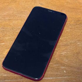 【ジャンク】iPhone XR レッド ※カメラ割れ等