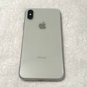 Apple iPhoneX 64GB シルバー SIMフリー 83% 動作良好
