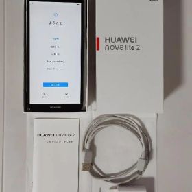 HUAWEI nova lite2 SIMフリー 黒 GMS認証 箱付 初期化済