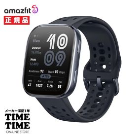 【MAX20対象ストア！最大2,000円OFFクーポン！ポイント最大47倍】Amazfit アマズフィット Bip6 ブラック スマートウォッチ GPS Bluetooth通話 オフラインマップ機能 SP170074C01 【安心のメーカー1年保証】