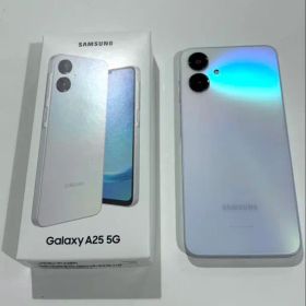 Samsung Galaxy A25 5G ホワイト系ライトブルー スマホ本体